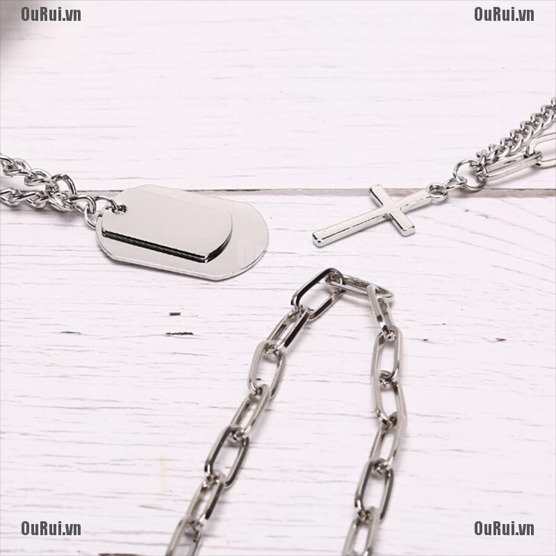 Dây chuyền kim loại mặt thánh giá kiểu dáng thời trang