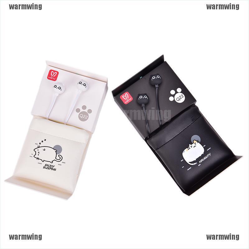 Tai Nghe Điện Thoại Hình Mèo Dễ Thương Có Dây Cho Trẻ Em