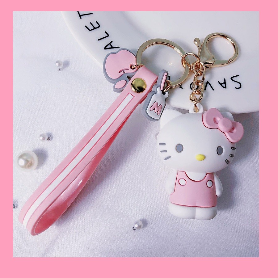 Móc Khóa Hello Kitty Móc Khóa Mèo hoạt hình Sanrio Nhật Bản