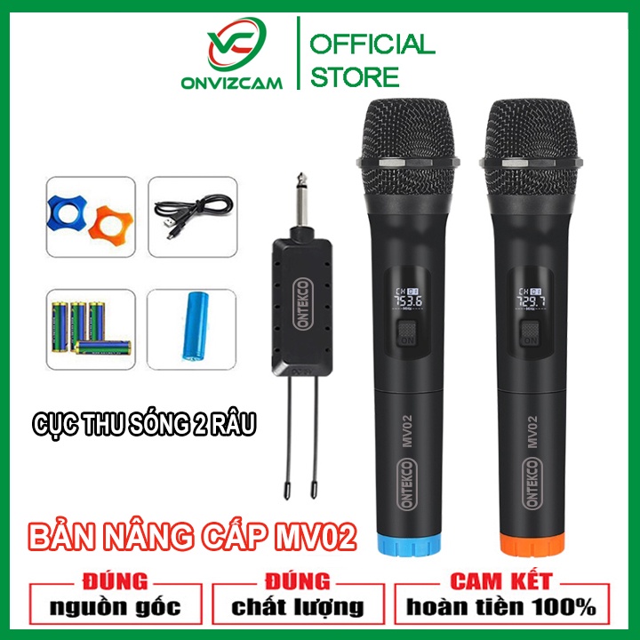 Bộ Micro đôi không dây hát karaoke không dây dùng cho các loại loa kéo, âm ly... siêu rẻ