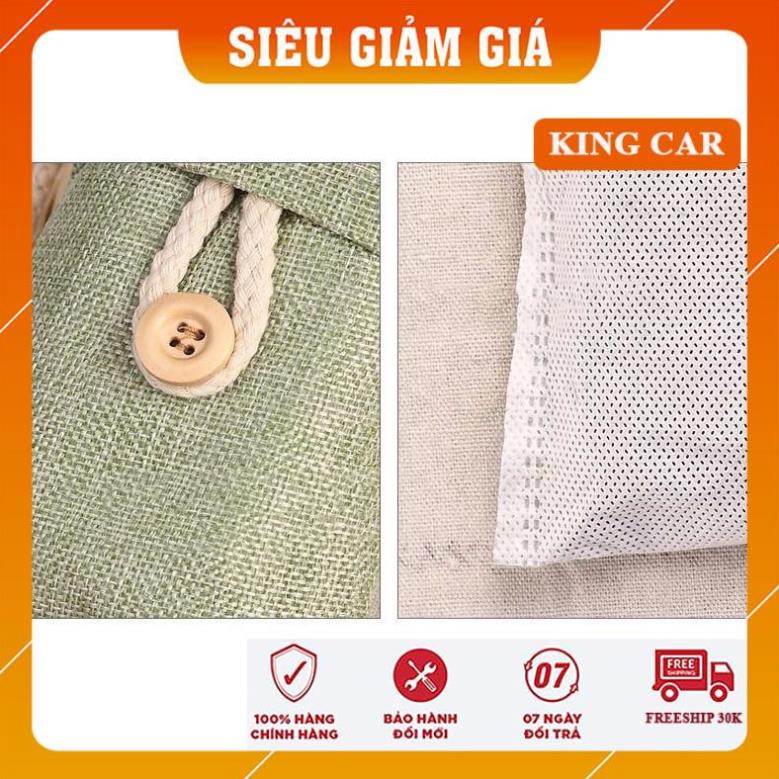 Túi than tre hoạt tính, túi than tre khử mùi dùng cho ô tô và phòng - Shop KingCar