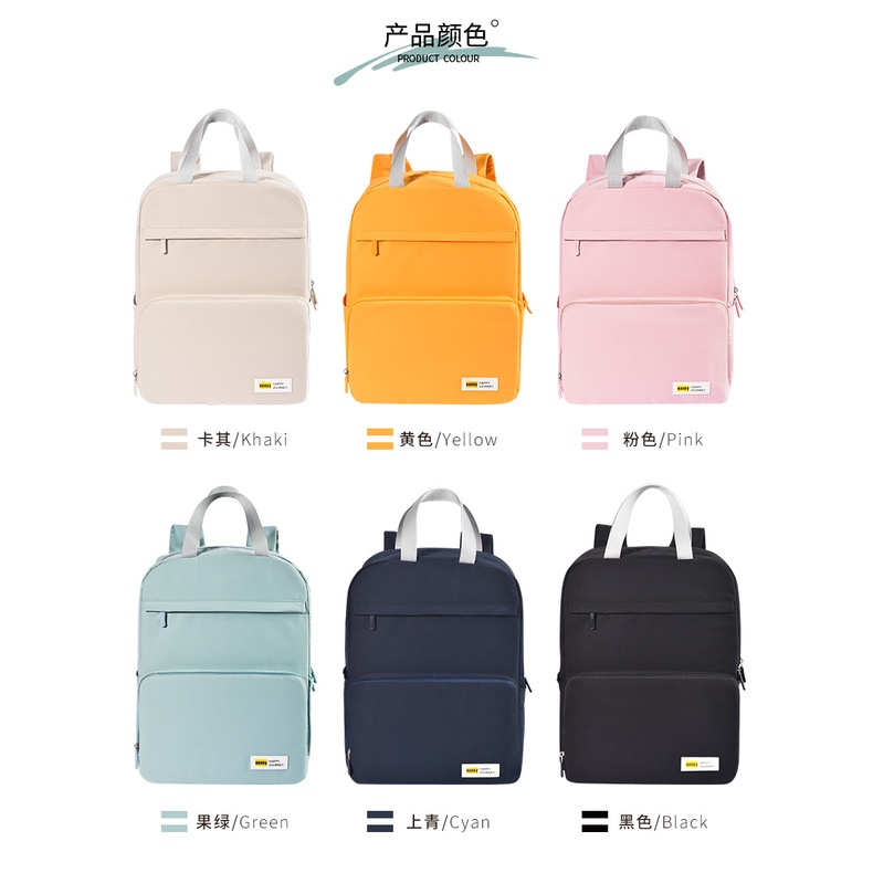Ba Lô JASMIN NOIR Canvas Cỡ Lớn Thiết Kế Đơn Giản Thời Trang Cho Nữ