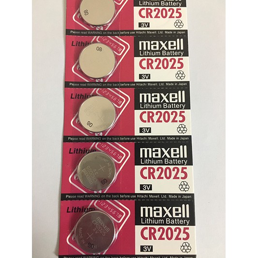 5 viên CR2025 Maxell 3V