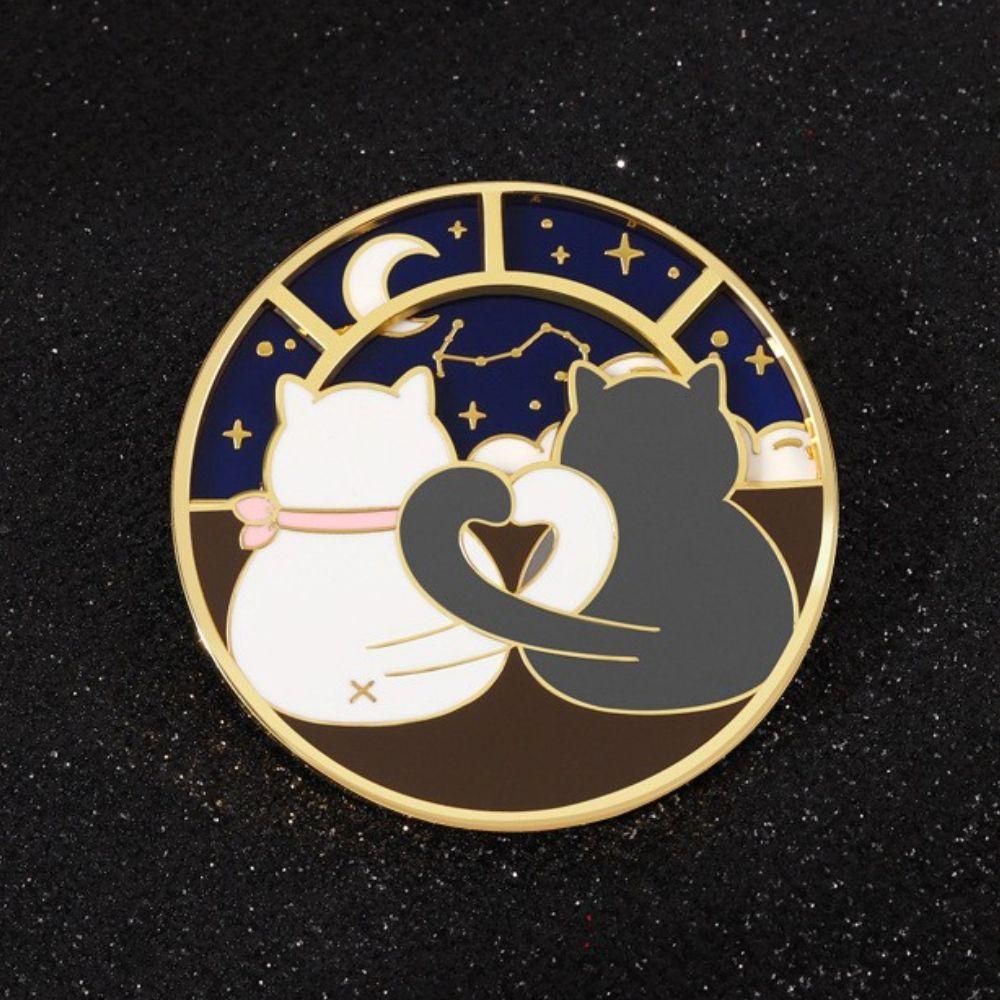 Ghim Cài Áo Hình Mèo Dễ Thương Phong Cách Hàn Quốc