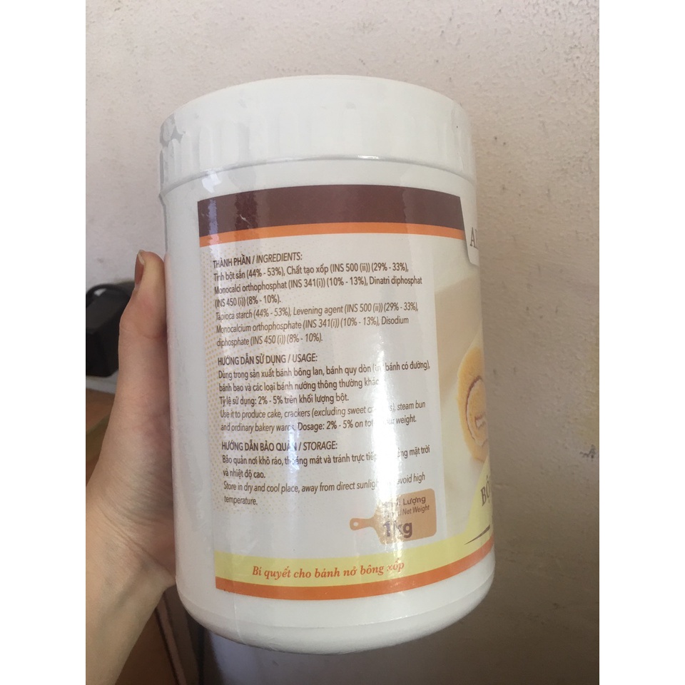 [Mã GROSALE giảm 10% đơn 150K] Bột Nổi/Bột Nở Làm Bánh Baking Powder (loại 1kg)