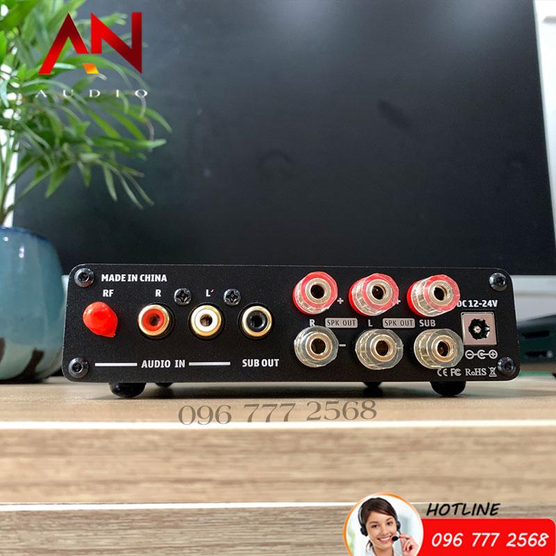 Amply Mini Đọc USB - Bluetooth 5.0 - Công Suất 50w x2 + 100w