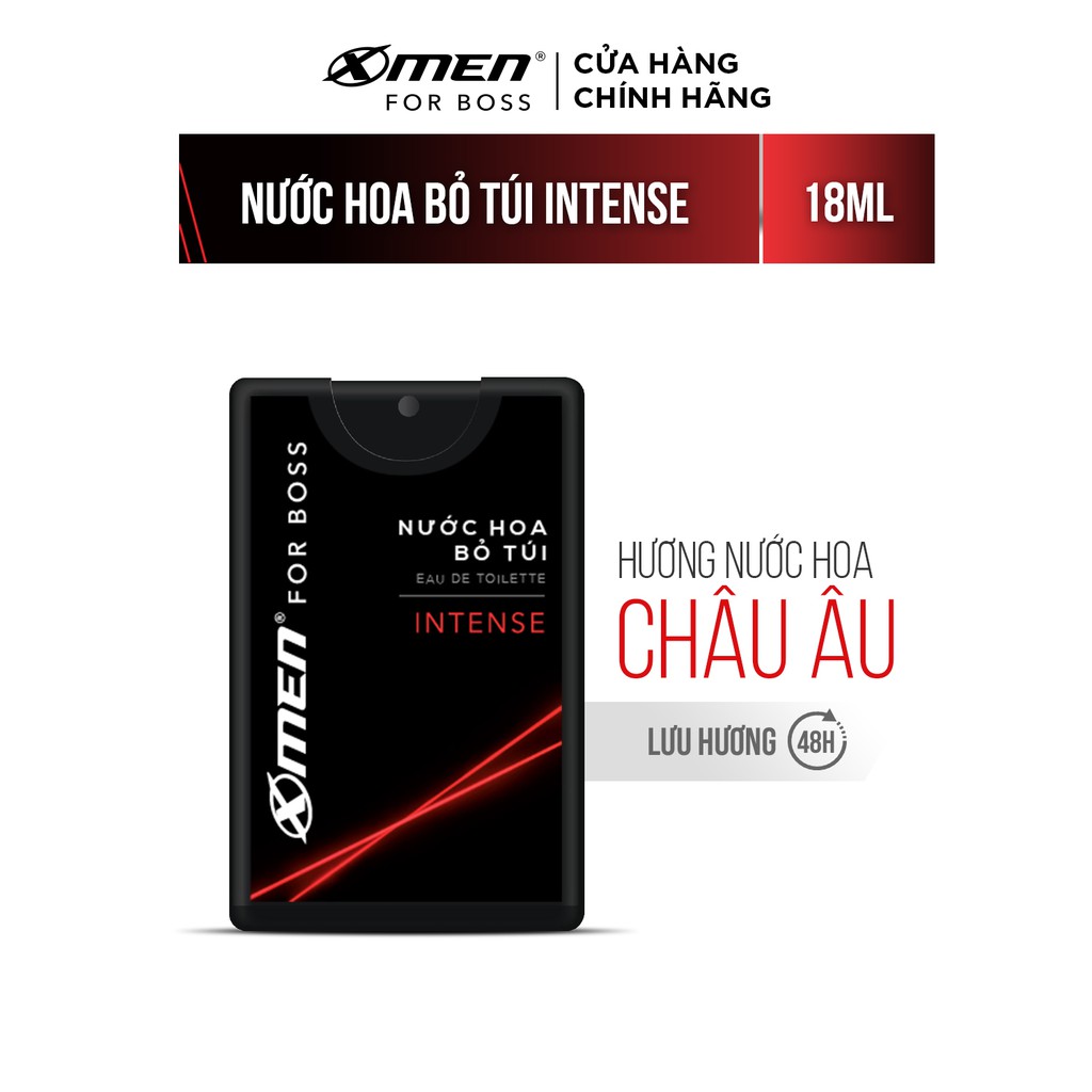 Nước hoa bỏ túi Xmen for Boss Intense 18ml - Chính Hãng Giá Tốt