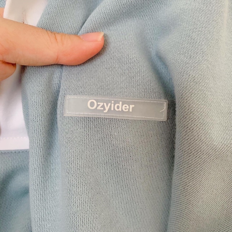 Áo Sweater Polo OZY màu XANH Phối Cổ Trắng Form Rộng Ulzzang Unisex 🖤 Nam nữ unisex 🖤 | BigBuy360 - bigbuy360.vn