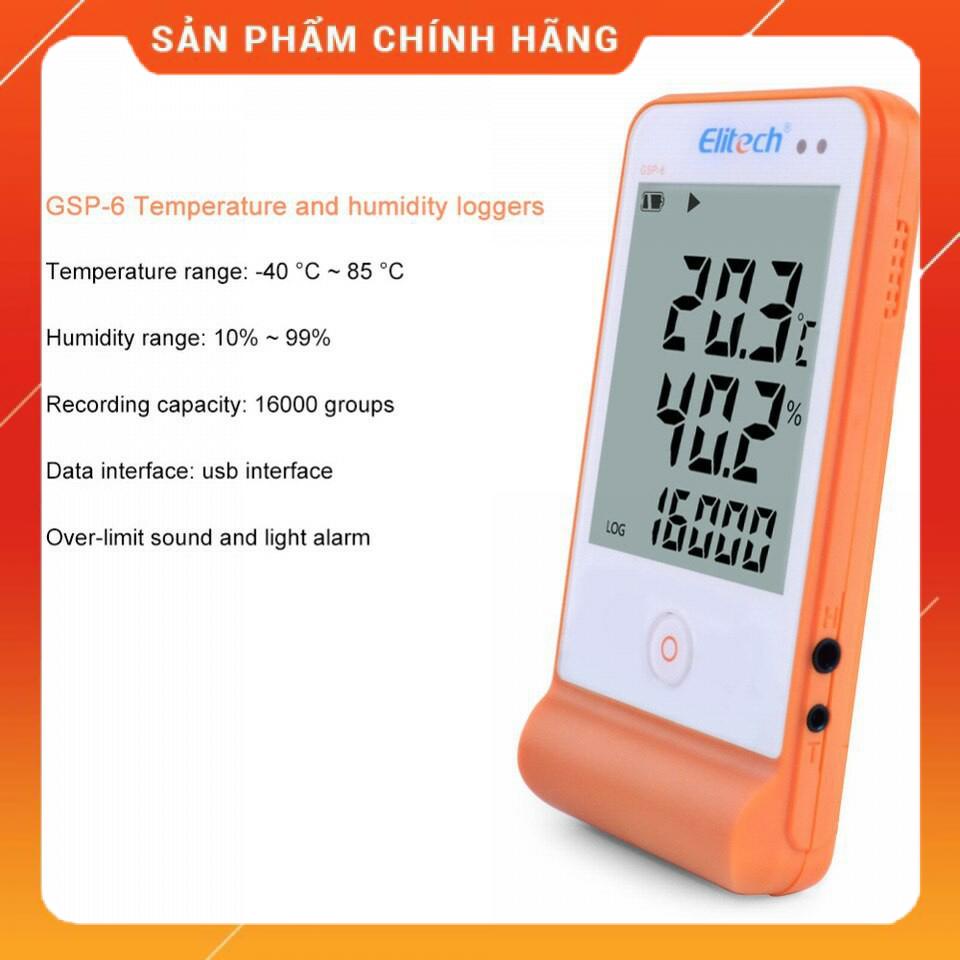 💖NHIỆT ẨM KẾ💖 Tự Ghi Elitech GSP-6 Cao Cấp