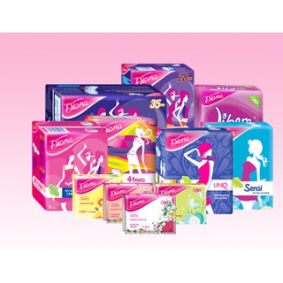 BĂNG VỆ SINH  DIANA GÓI LẺ ( LOẠI NGÀY - ĐÊM - HÀNG NGÀY)