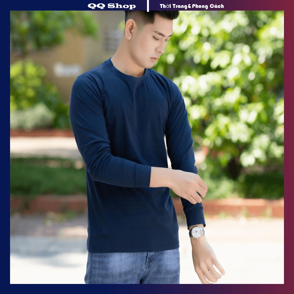 Áo Thun Nam Dài Tay, Áo Giữ Nhiệt Nam Co Giãn 4 Chiều - QQ SHOP