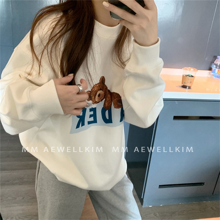 Áo thun nữ dài tay cổ tròn kiểu Hàn Quốc | BigBuy360 - bigbuy360.vn