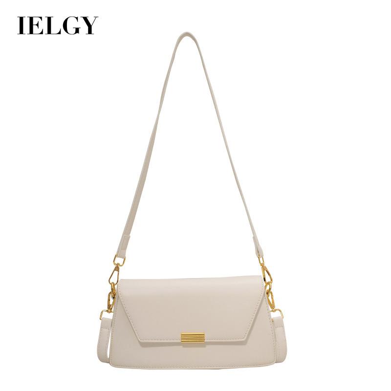 Túi đeo chéo IELGY hình vuông nhỏ màu sắc đơn giản có khóa từ thời trang cho nữ
