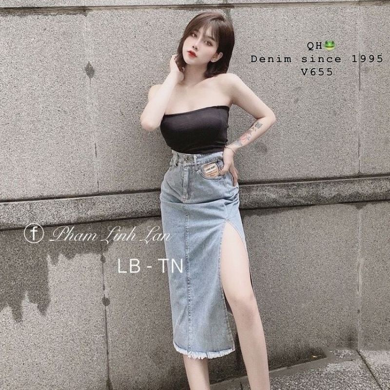 VÁY JEAN XẺ DÀI | BigBuy360 - bigbuy360.vn