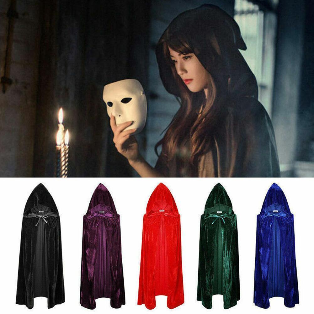 Áo Choàng Đen Hóa Trang Phù Thủy Ma Cà Rồng S-2XL U8N9