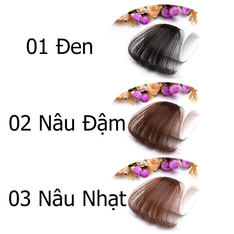 Tóc Mái thưa, Tóc mái giả dạng kẹp phong cách Hàn Quốc nhẹ tự nhiên