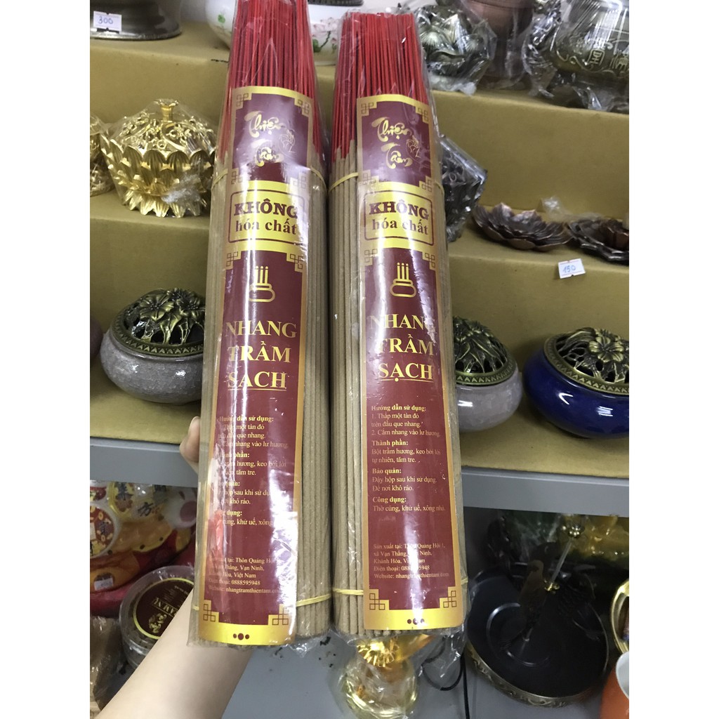 Nhang trầm sạch không hóa chất 500g - khoảng 300 nén nhang trầm hương
