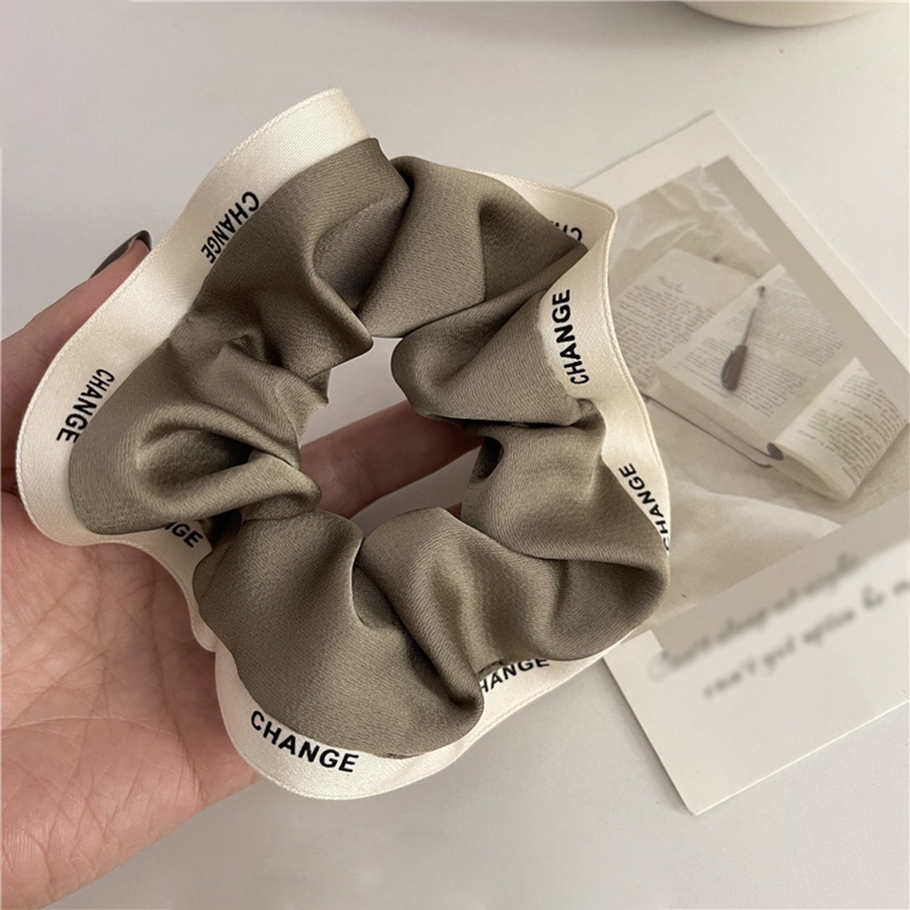 1 Dây Cột Tóc Co Giãn Viền Chữ Cỡ Lớn Thời Trang Cho Nữ