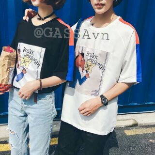 Áo thun tay lỡ unisex gassa