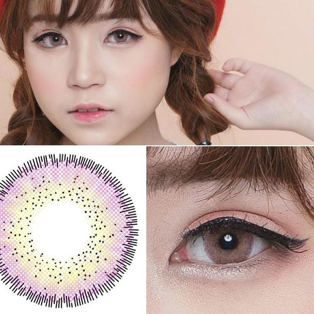 Dreamcolor Softlens / Dreamcon Nobluk: Xám / Xanh Lá / Hồng / Tím / Xanh Lá / Tím