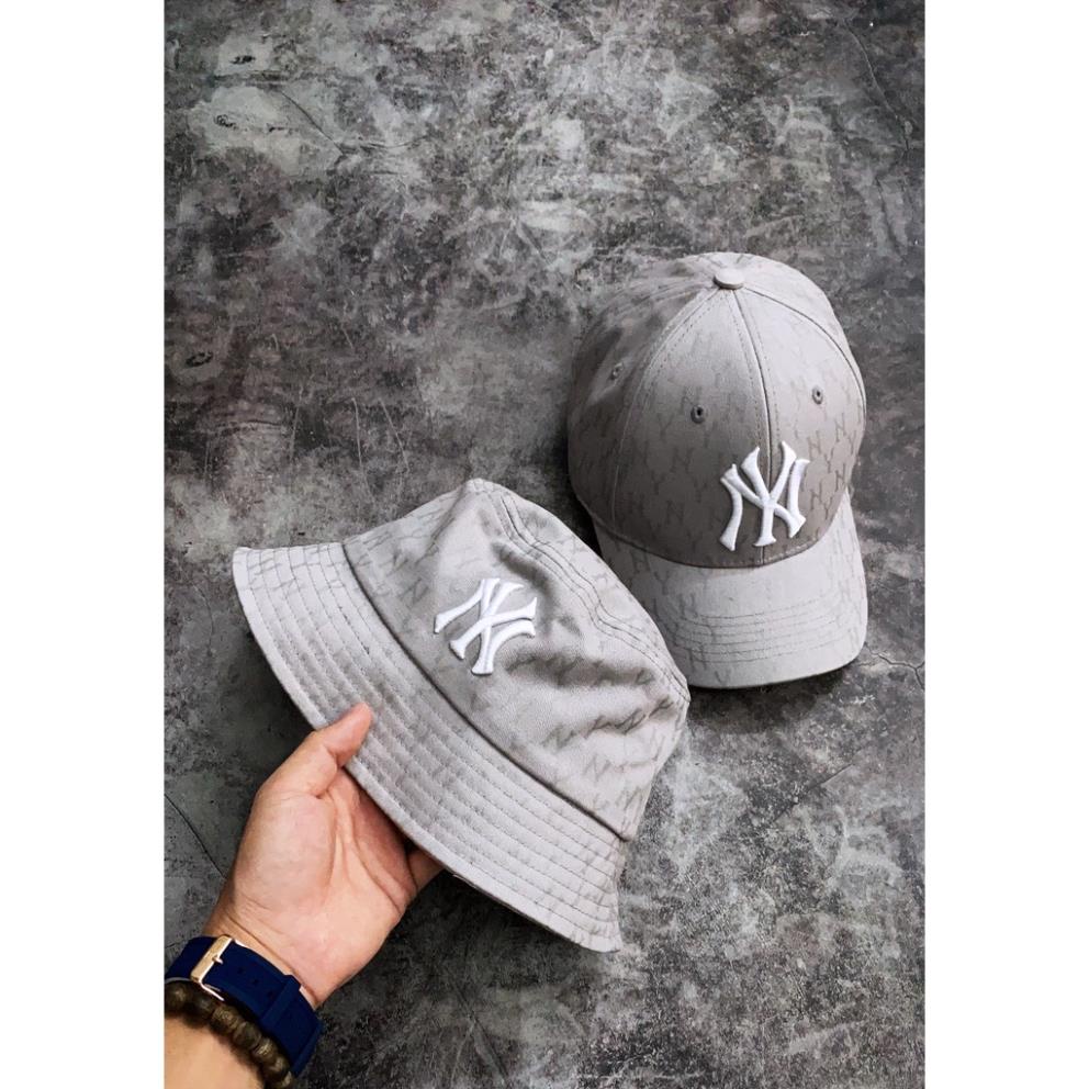 NÓN BUCKET MLB COTTON CAO CẤP, NÓN THỜI TRANG NA20 MÀU XÁM