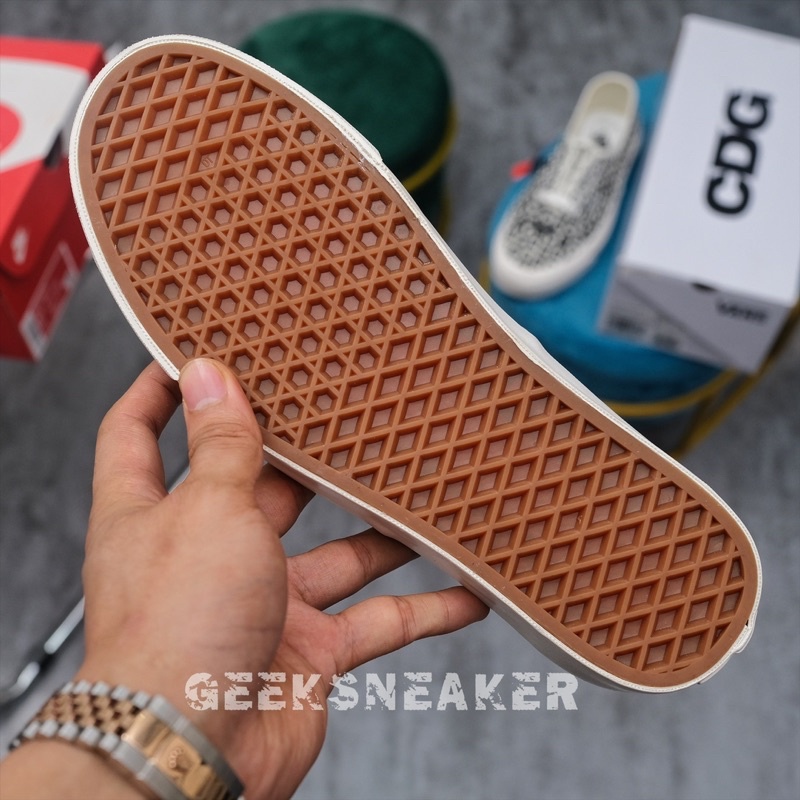 Giày cổ thấp -  Vans CDG '' Comme des Garçons x OG Authentic LX 'CDG Print Blanc De Blan ''