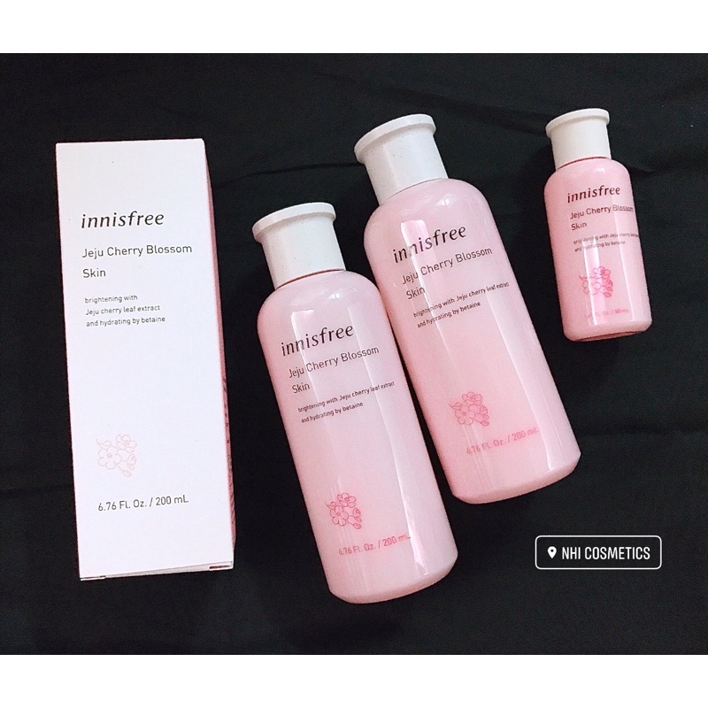 TONER DƯỠNG TRẮNG DA INNISFREE JEJU CHERRY BLOSSOM SKIN HOA ANH ĐÀO