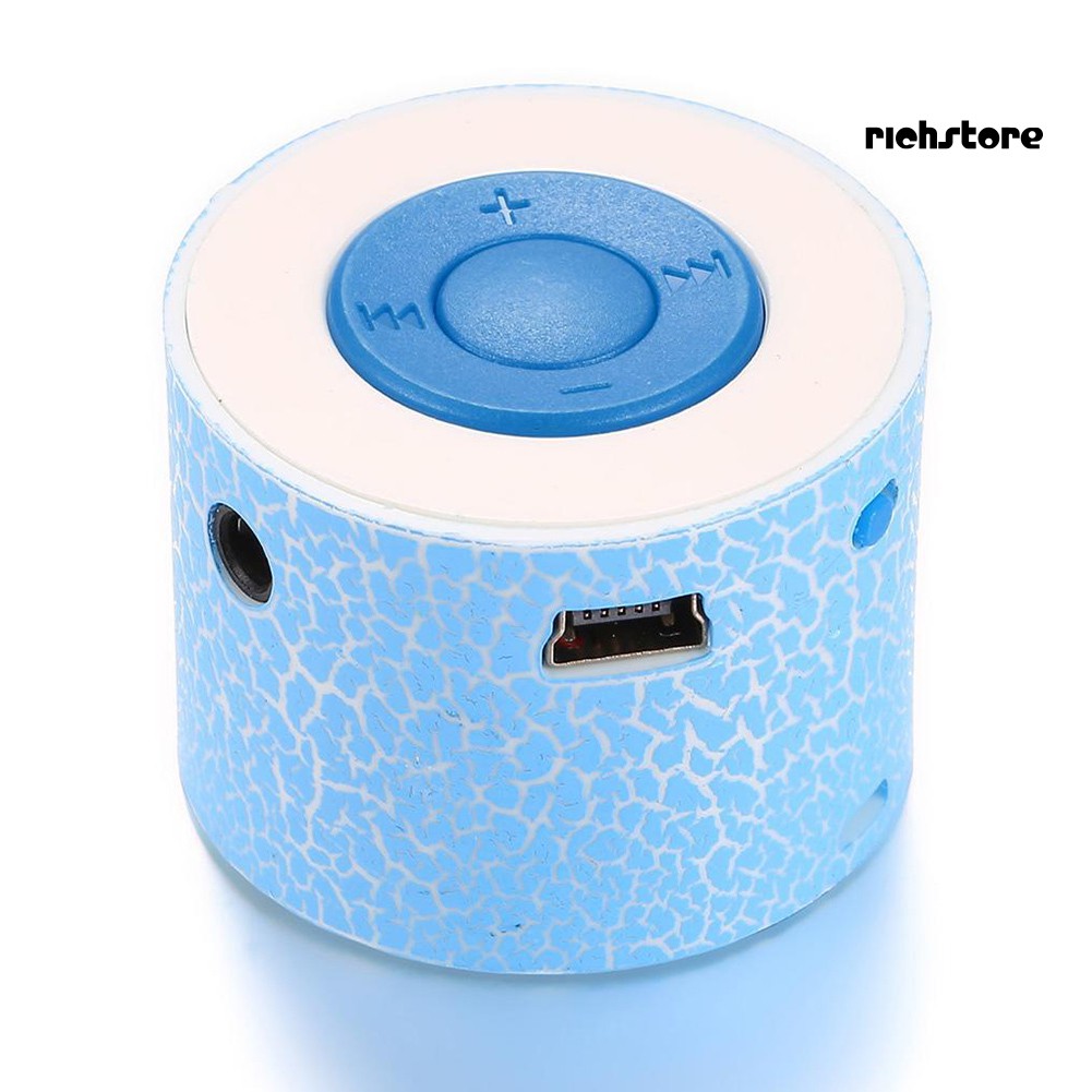 【Ready stock】 3.5mm Plastic Portable USB Crack Pattern Mini Stereo Speaker Sports Wireless MP3