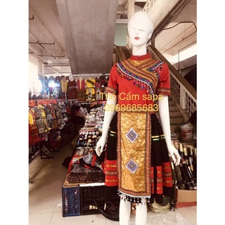 Bộ trang phục dân tộc người Mông đính cườm loại 1