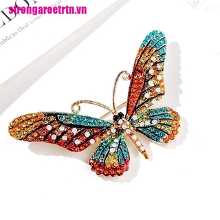 Ghim Cài Áo Hình Bướm Đính Đá Pha Lê