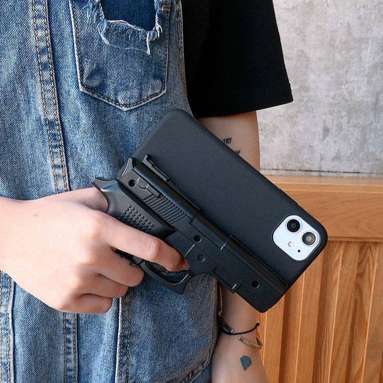 Hộp đựng điện thoại di động loại súng lục đồ chơi vui nhộn trí thun ngắn tay | BigBuy360 - bigbuy360.vn