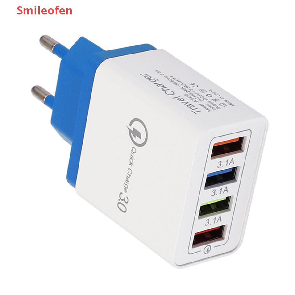 Củ Sạc Nhanh QC 3.0 USB Hub 4 Cổng Gắn Tường Mới