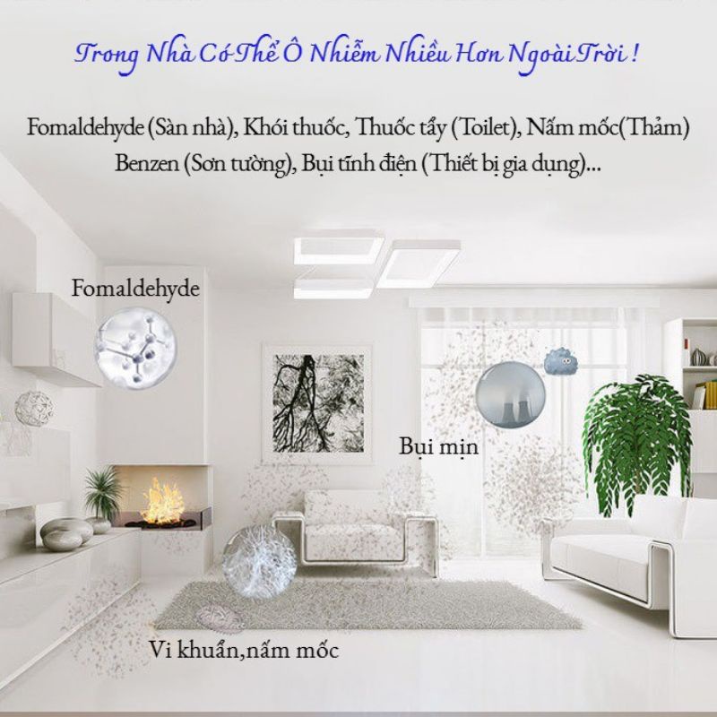 Máy lọc không khí chính hãng Kaisa villa, máy lọc không khí mini nội địa trung
