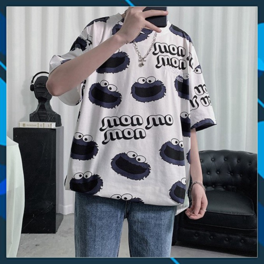 Áo Thun Tay Lỡ Form Rộng Mon Mon Siêu Hot🍁 Unisex nam nữ đều mặc được | BigBuy360 - bigbuy360.vn