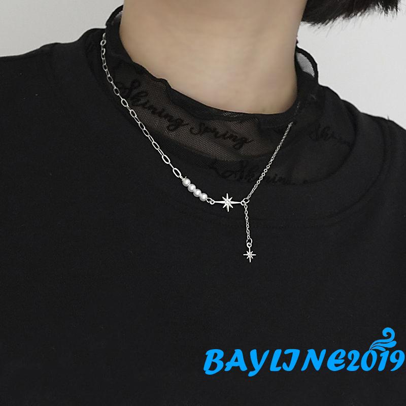 Vòng cổ mặt hình nơ đính ngọc trai nhân tạo thời trang dành cho nữ