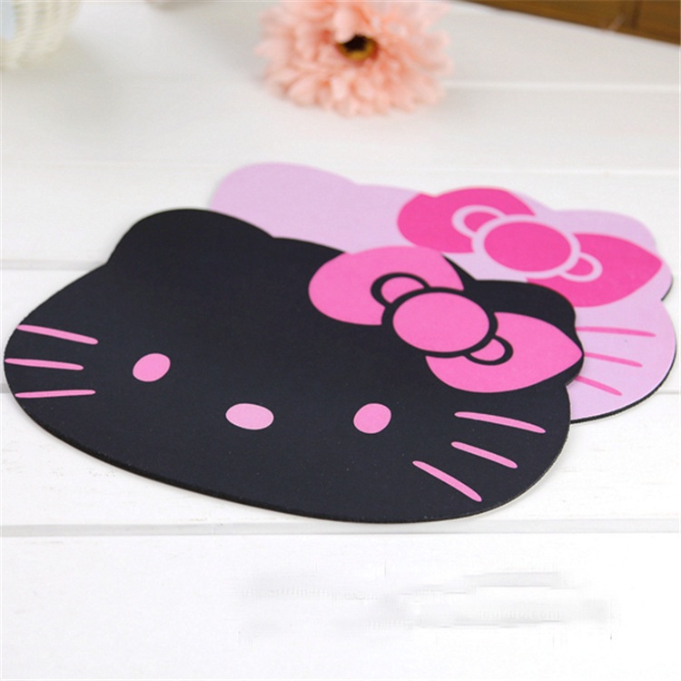 Miếng Lót Chuột Bằng silicone Mềm Hình Hello KITTY Cho Nữ/Máy Tính/Game/Văn Phòng