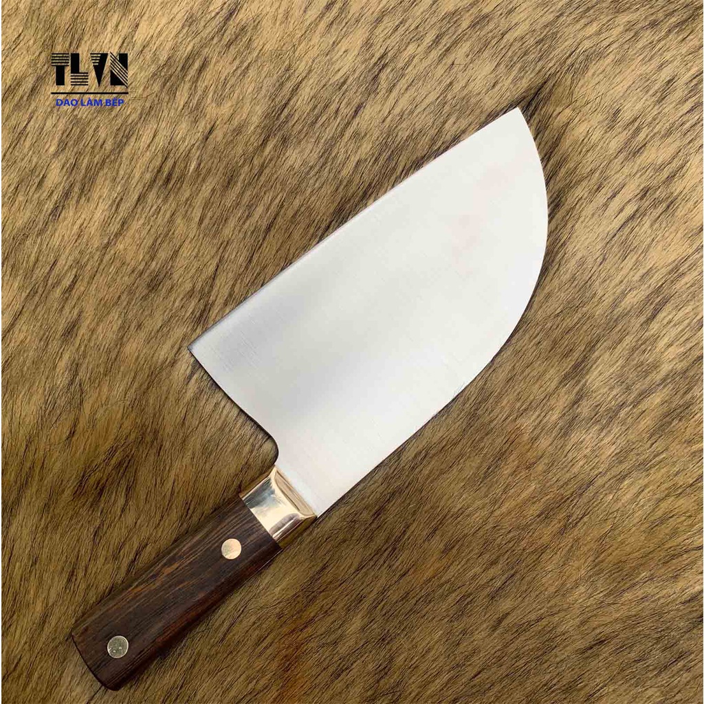 TLVN-Dao Làm Bếp amazal serbian thái cắt chặt gà vịt gia cẩm thép 440c nguyên khối
