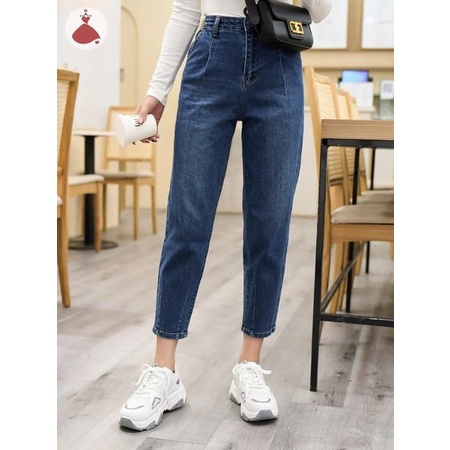 (50 - 90 KG) QUẦN JEAN BAGGY CHÍT GẤU CAO CẤP, LƯNG CAO CO GIÃN 4 CHIỀU, FORM ĐẸP CHUẨN CHO NÀNG XUỐNG PHỐ