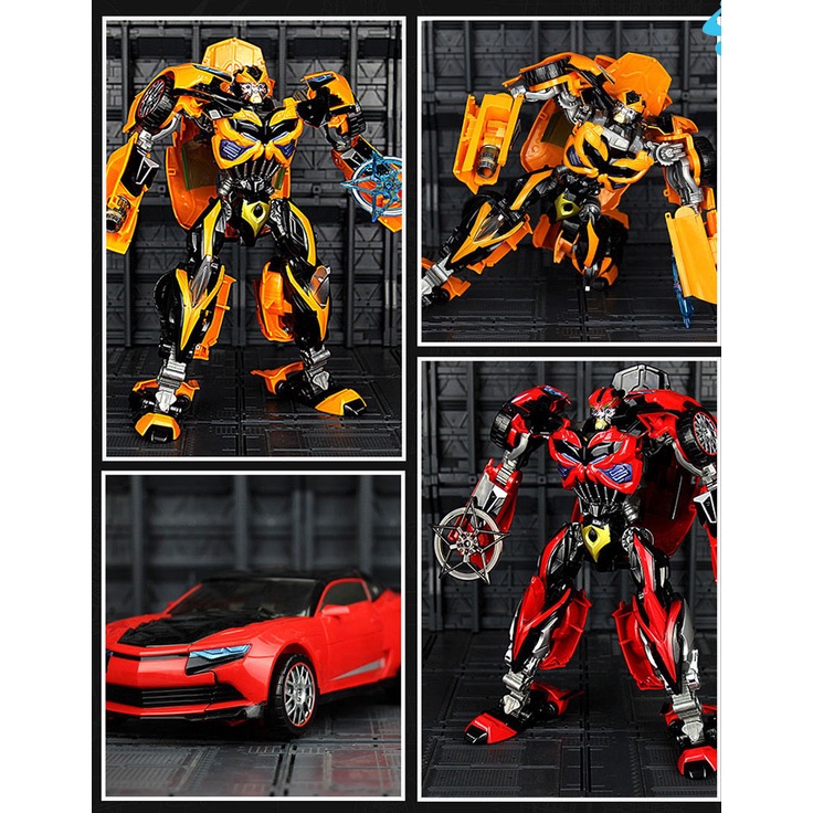 Robot biến hình ô tô Transformer cao 35cm mẫu Bumble Bee 6699-5D thay đổi linh hoạt các khớp nối