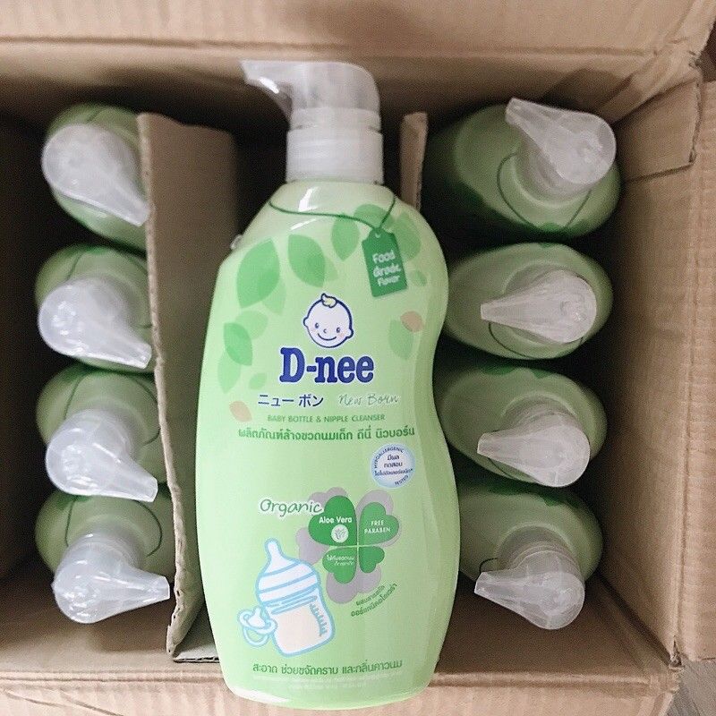 Nước rửa bình sữa và rau củ Dnee Thái Lan 620ml