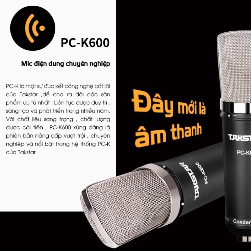 Mic thu âm Livestream cao cấp PC K600 chuyên nghiệp âm thanh cực hay