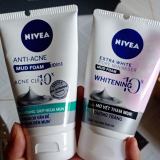 (sale) sữa rửa mặt Nivea bùn khoáng 100ml