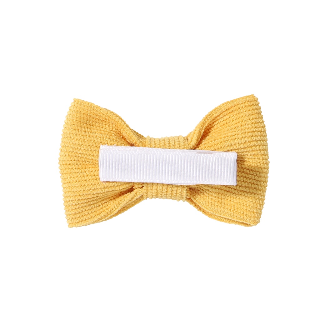 Set 2 kẹp tóc KIDSBOWS đính nơ màu trơn 2.7 inch thời trang cho bé gái