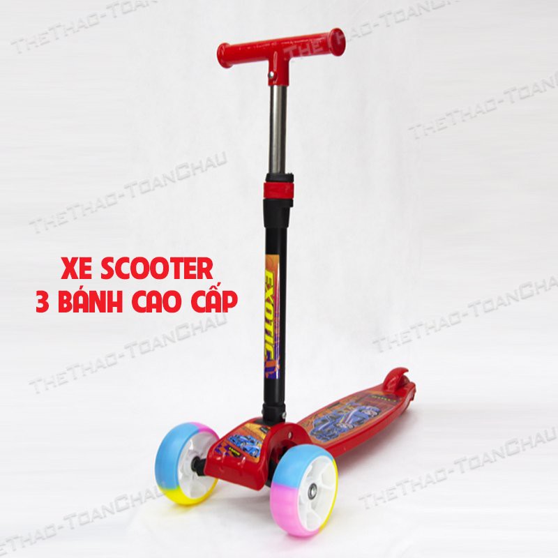 Xe Scooter 3 bánh [Nhập SHOPTC07 giảm 7%] Bánh xe có đèn _ Shop Toàn Châu