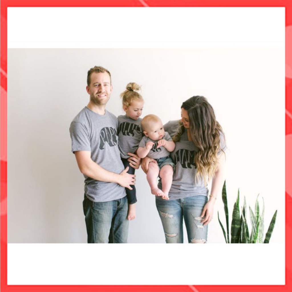 Áo gia đình Familylove - Mẫu Áo gia đình Mẫu Gấu Bear dễ thương