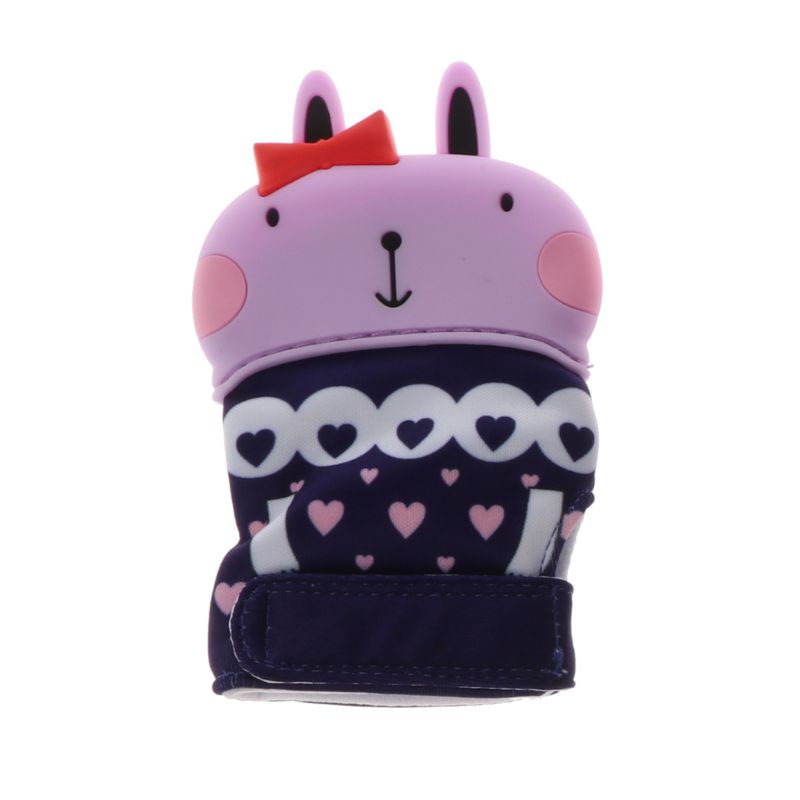 Găng Tay Kiêm Găng Tay Ngậm Mọc Răng Hình Thỏ Dễ Thương Cho Bé