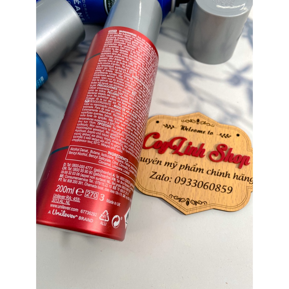 Xịt body BRUT hương nước hoa 200ml