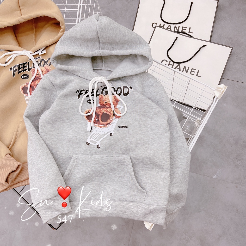 Áo nỉ hoodie cho bé, áo nỉ bông Feel Good cho bé trai