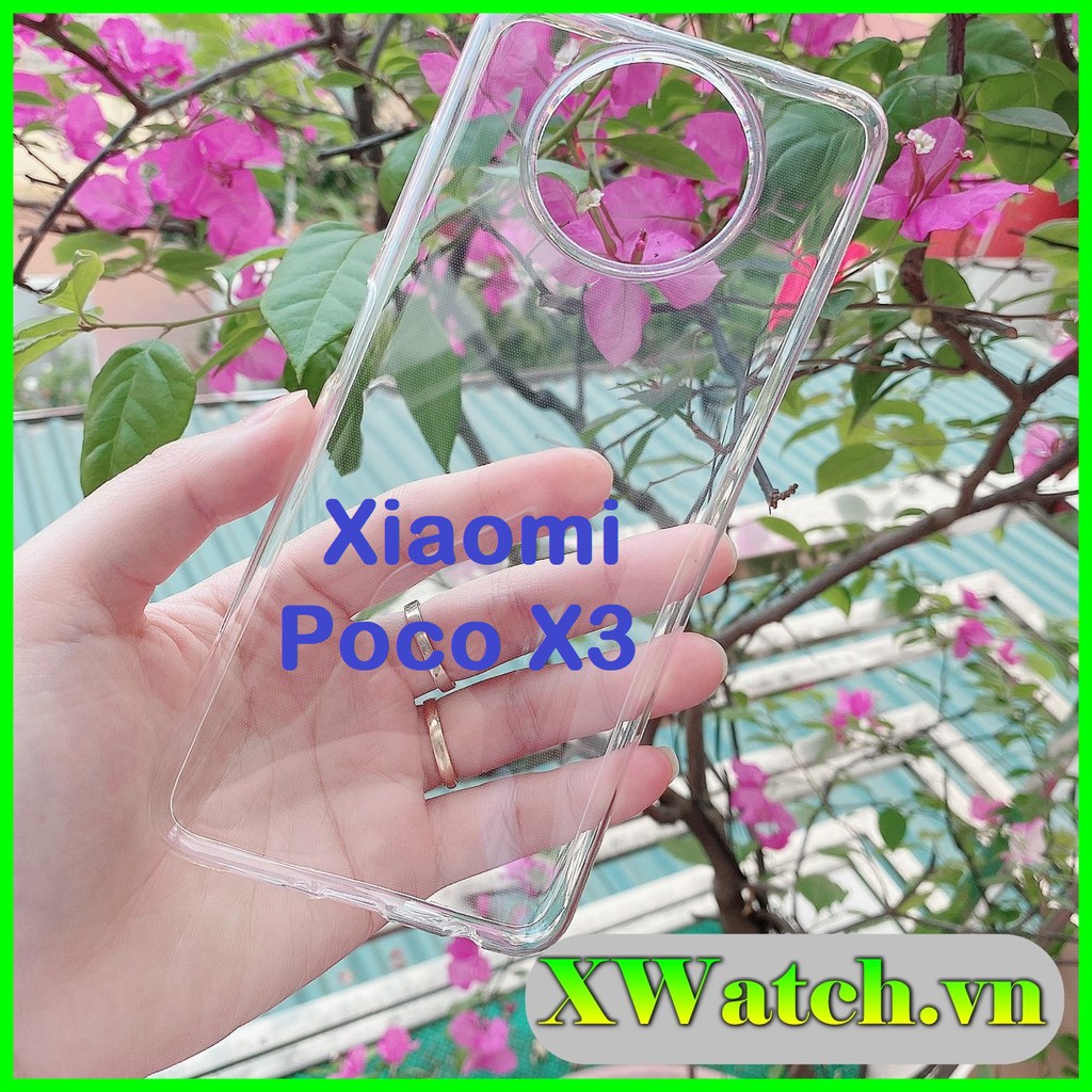 Ôp lưng silicon Xiaomi Poco x3 NFC / Poco X3 pro trong suốt