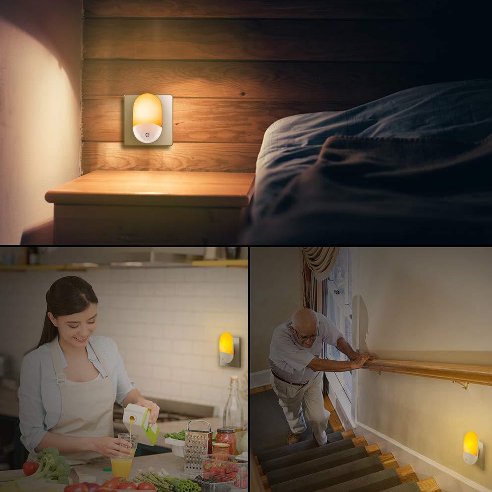 Đèn LED cảm biến ánh sáng ban đêm tự động có thể điều chỉnh độ sáng cho phòng ngủ hành lang phong cách 3